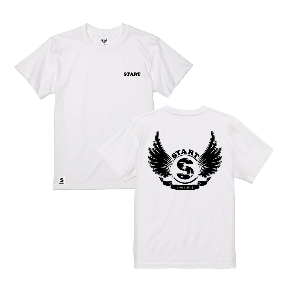 【ラスト1枚!サイズL】羽根ロゴ コットンTシャツ / ホワイト