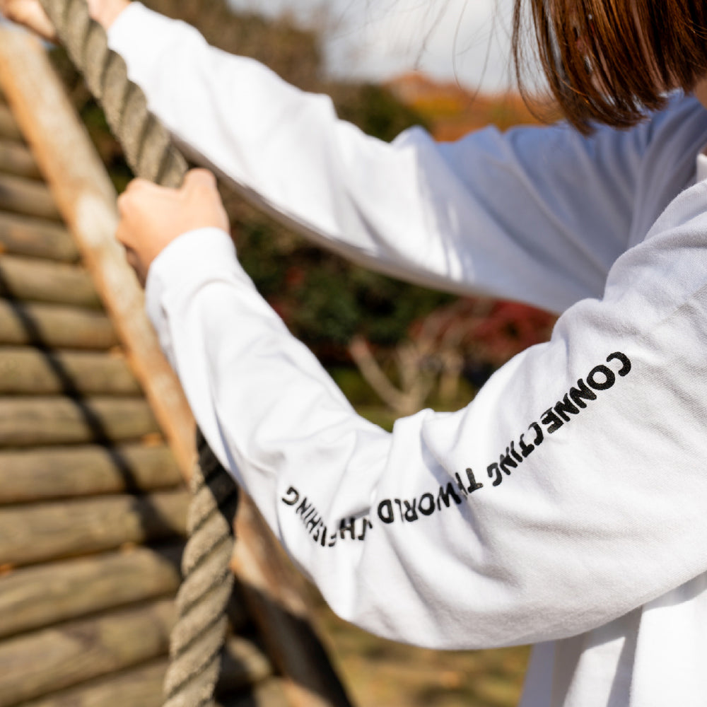 CONNECT KNOT長袖Tシャツ / 白