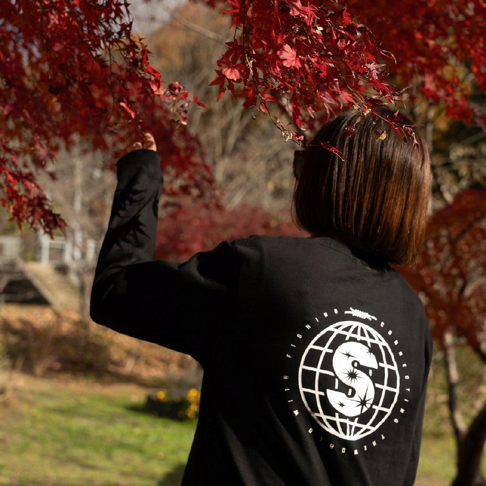 CONNECT EARTH長袖Tシャツ / 黒