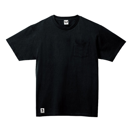 【ラスト1枚!サイズM】STARTボート ポケット付き コットンTシャツ / ブラック