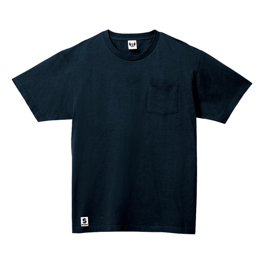 【残りわずか!Mのみ】STARTボート ポケット付き コットンTシャツ / ネイビー