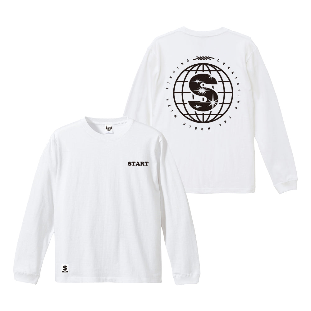 CONNECT EARTH長袖Tシャツ / 白