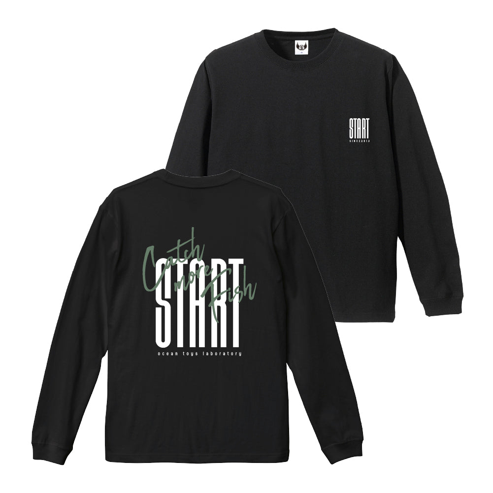 Ocean toys lab. 長袖Tシャツ / 黒