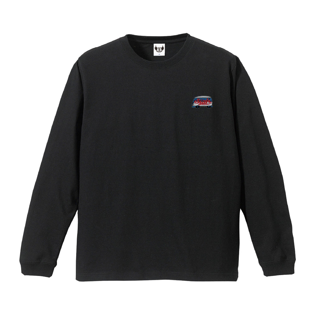 【4/15新発売!】STARTバス刺繍長袖Tシャツ / 黒