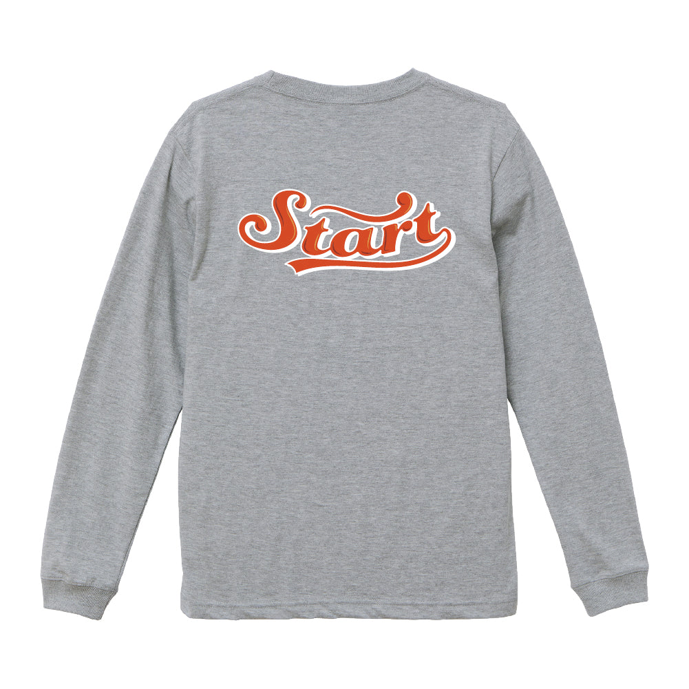 【4/15新発売!】STARTバス刺繍長袖Tシャツ / グレー