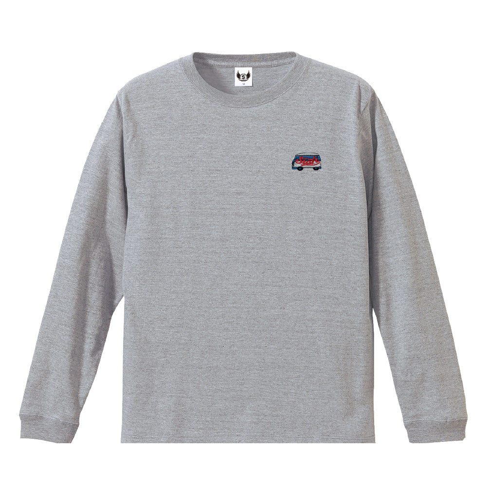 【4/15新発売!】STARTバス刺繍長袖Tシャツ / グレー
