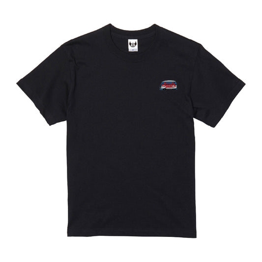 【ラスト1枚!サイズM】STARTバス刺繍Tシャツ / 黒