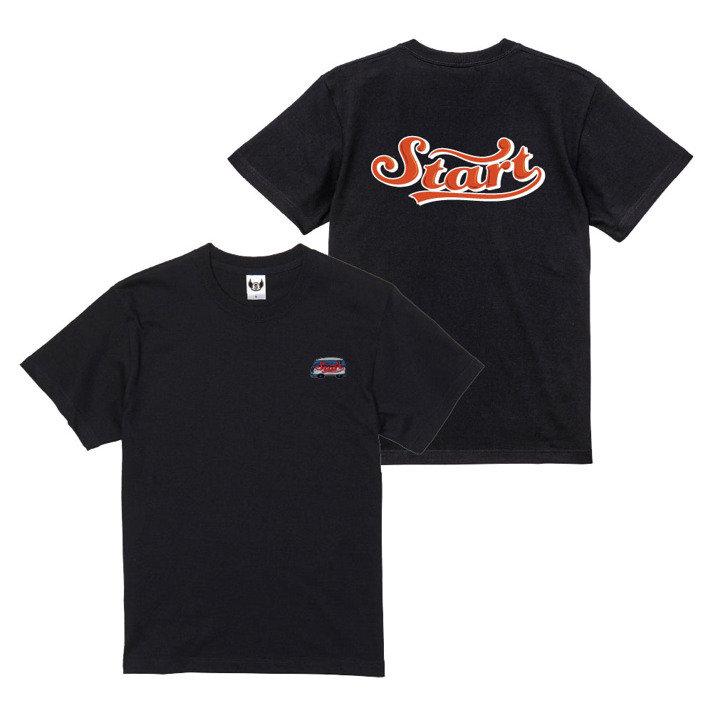 【4/15新発売!】STARTバス刺繍Tシャツ / 黒