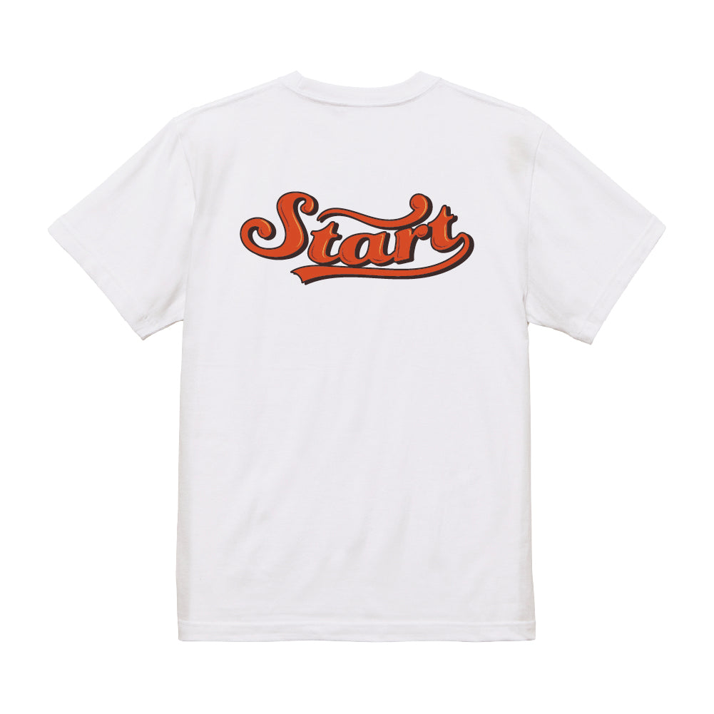 【4/15新発売!】STARTバス刺繍Tシャツ / 白