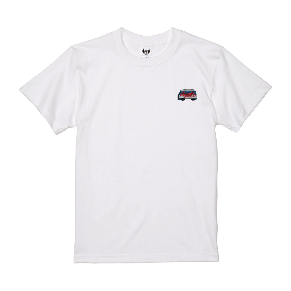 【4/15新発売!】STARTバス刺繍Tシャツ / 白
