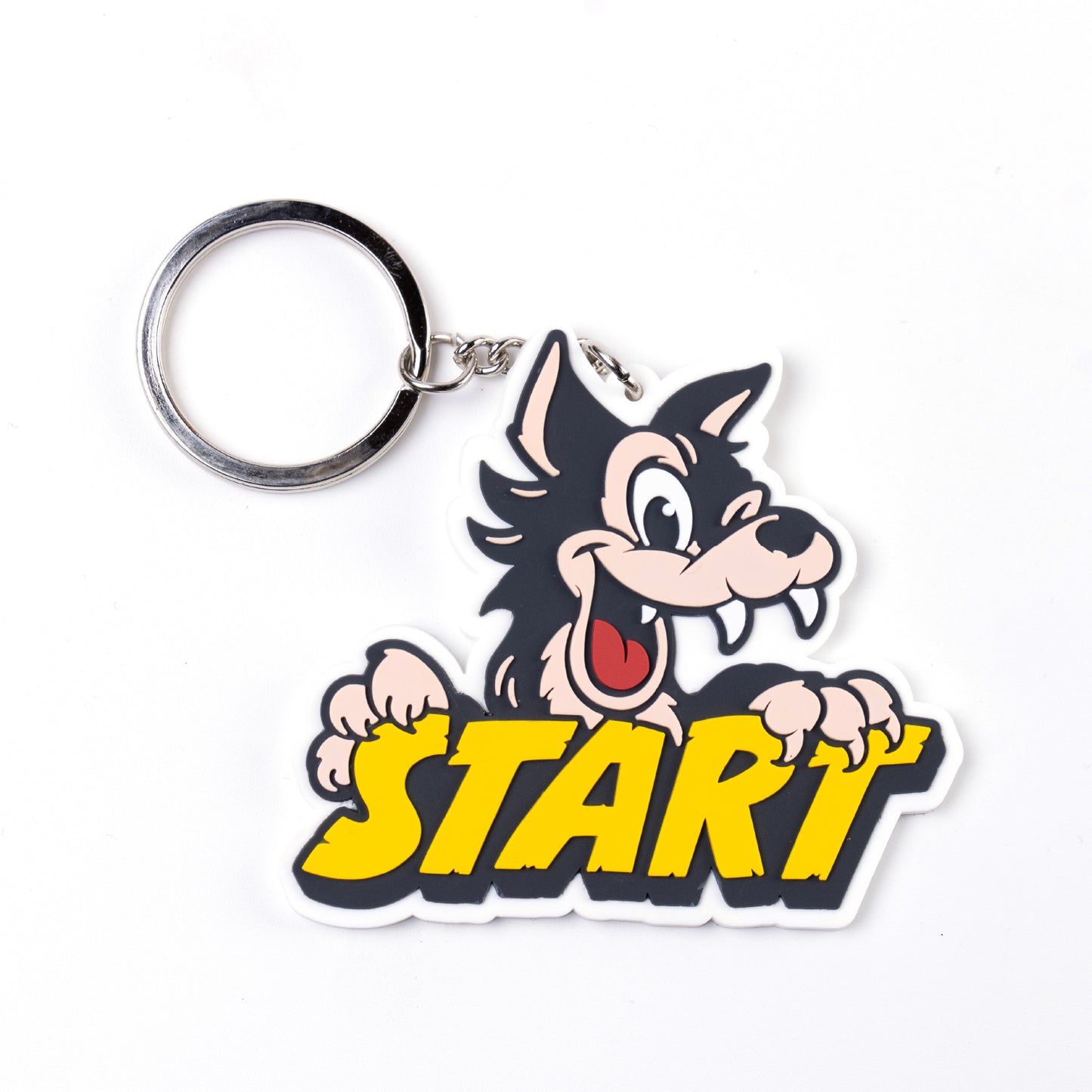 START狼ラバーキーホルダー
