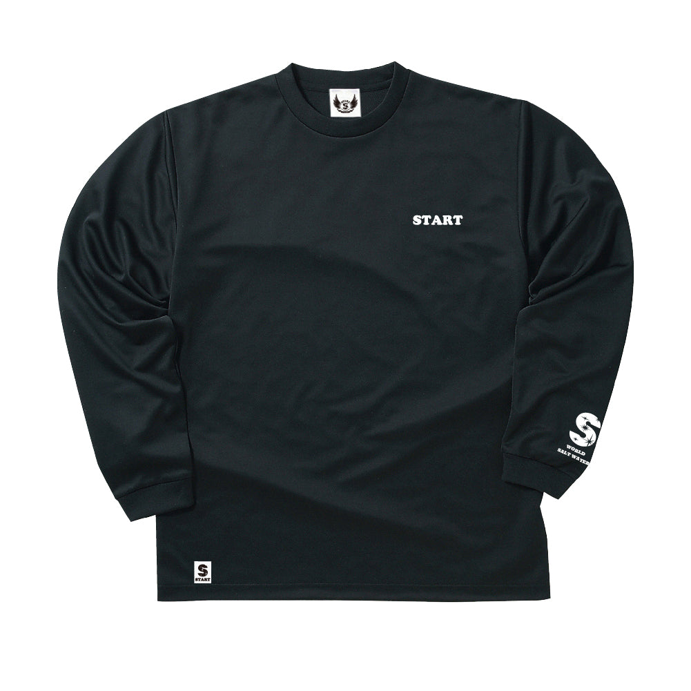 5/16再入荷！】羽根ロゴドライ長袖Tシャツ(2026ver) / ブラック
