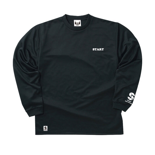 【2/27新発売！】羽根ロゴドライ長袖Tシャツ(2026ver) / ブラック