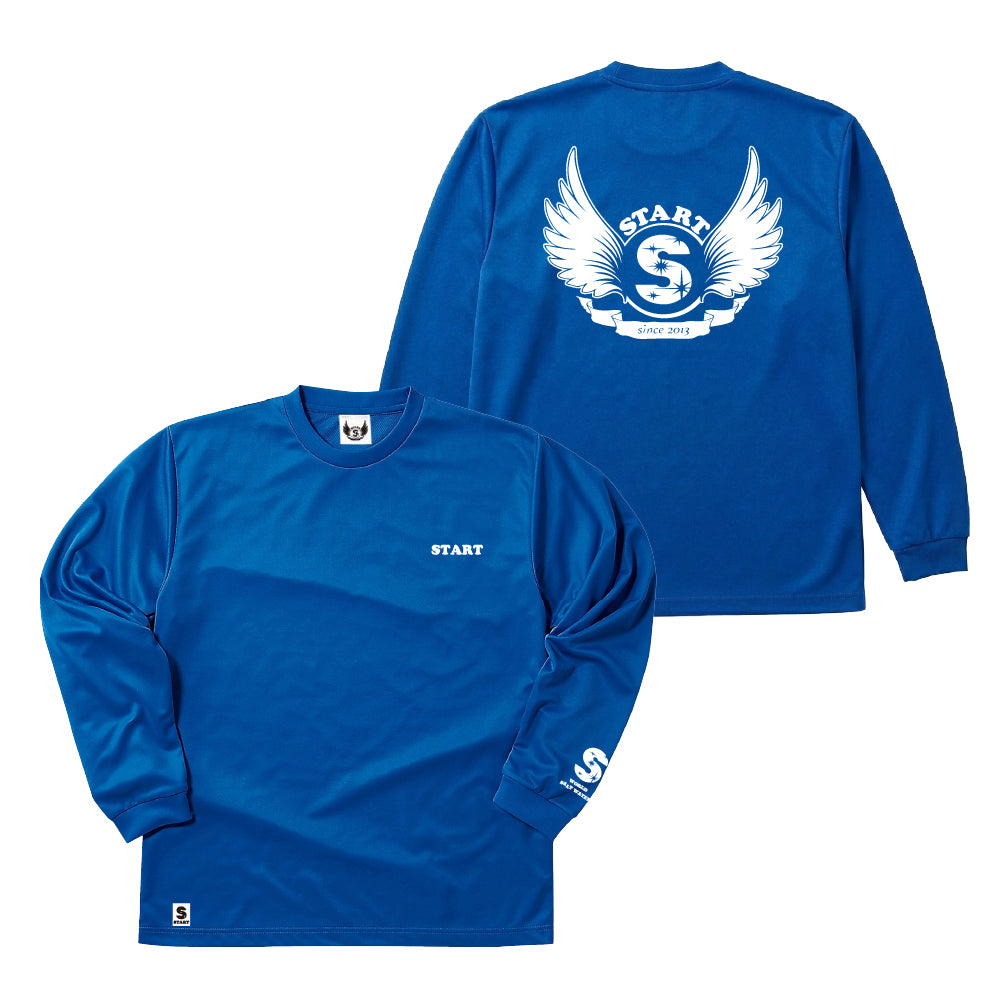 【2/27新発売！】羽根ロゴドライ長袖Tシャツ(2026ver) / ブルー