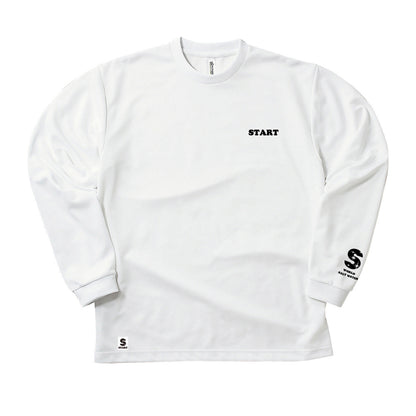 【5/16再入荷！】羽根ロゴドライ長袖Tシャツ(2026ver) / ホワイト