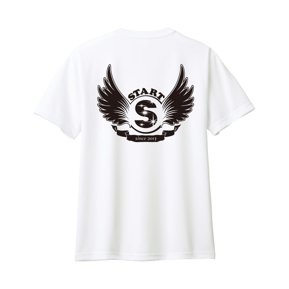 【5/16再入荷！】羽根ロゴドライ半袖Tシャツ / ホワイト
