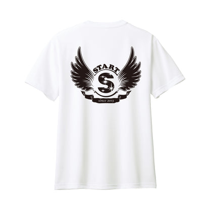 【5/16再入荷！】羽根ロゴドライ半袖Tシャツ / ホワイト