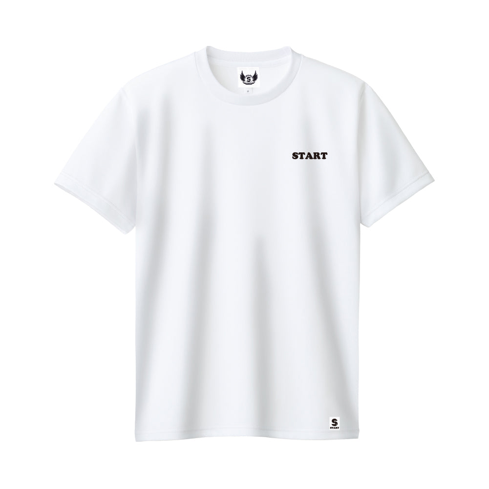 【5/16再入荷！】羽根ロゴドライ半袖Tシャツ / ホワイト