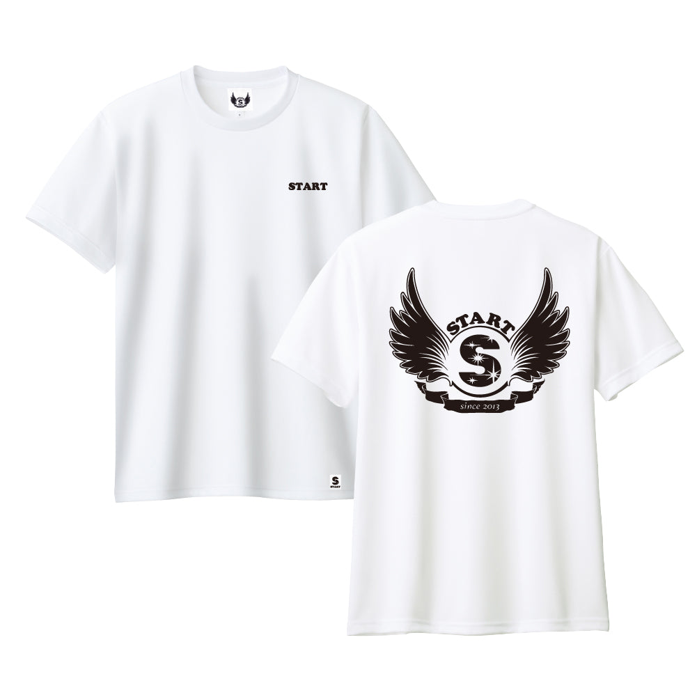 【5/16再入荷！】羽根ロゴドライ半袖Tシャツ / ホワイト