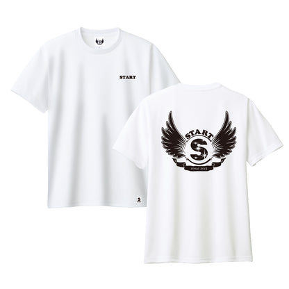 【5/16再入荷！】羽根ロゴドライ半袖Tシャツ / ホワイト