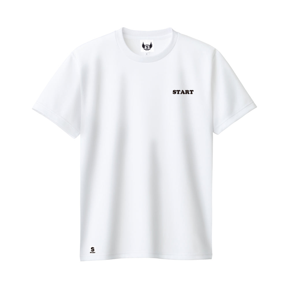 【5/16再入荷！】羽根ロゴドライ半袖Tシャツ / ホワイト