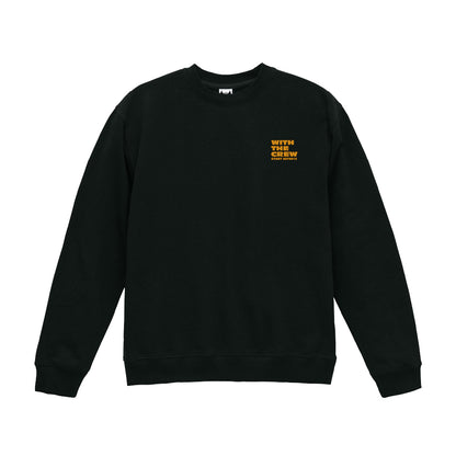 【2/3新発売！】WITH THE CREW クルーネックスウェット / ブラック