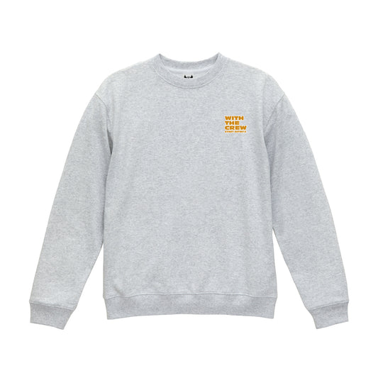【2/3新発売！】WITH THE CREW クルーネックスウェット / グレー