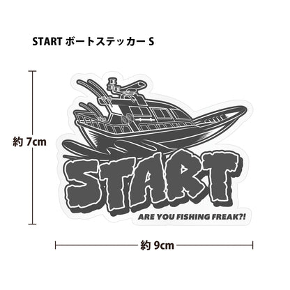【4/27新発売！】STARTボートステッカーS / ホワイト