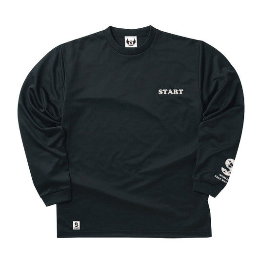 START 長袖ドライTシャツ / ブラック