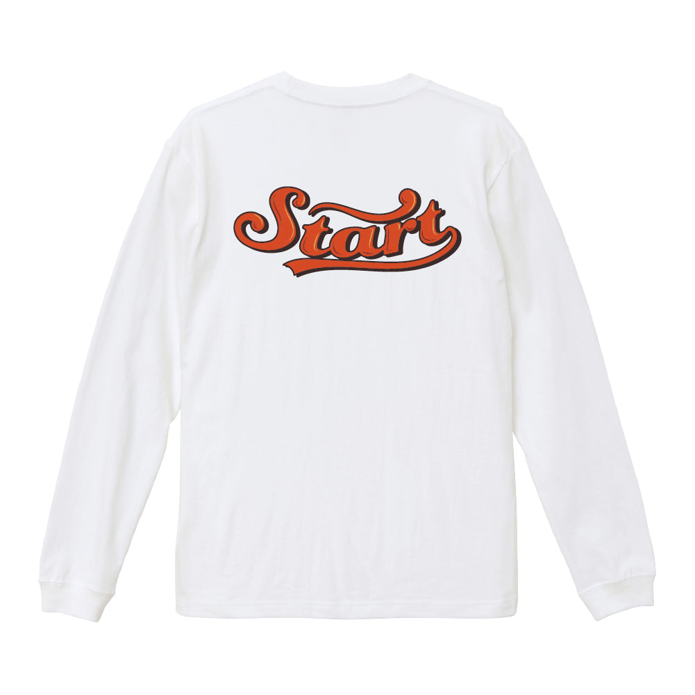 STARTバス刺繍長袖Tシャツ / 白 – START公式オンラインストア