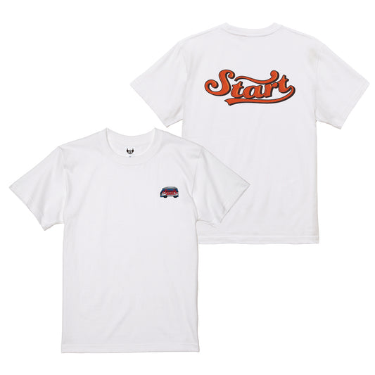【4/15新発売！】STARTバス刺繍Tシャツ / 白