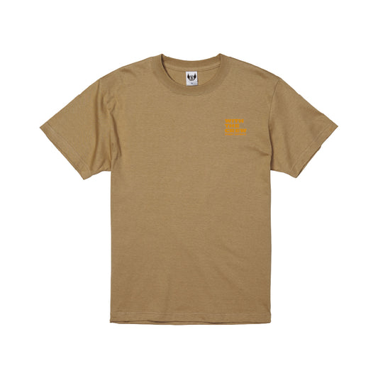【5/9新入荷！】WITH THE CREW コットンTシャツ / サンドカーキ