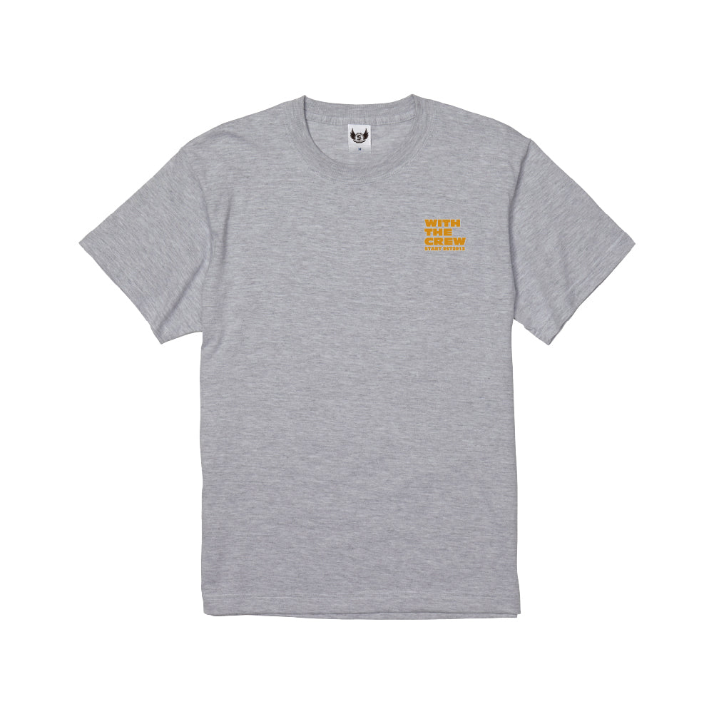 【5/9新入荷！】WITH THE CREW コットンTシャツ / グレー