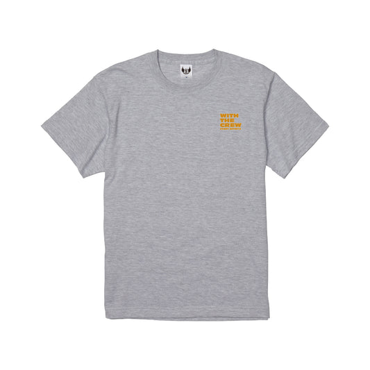 【5/9新入荷！】WITH THE CREW コットンTシャツ / グレー